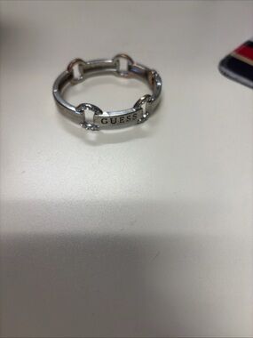 GUESS Silver Link bracelet with Crystal Accents